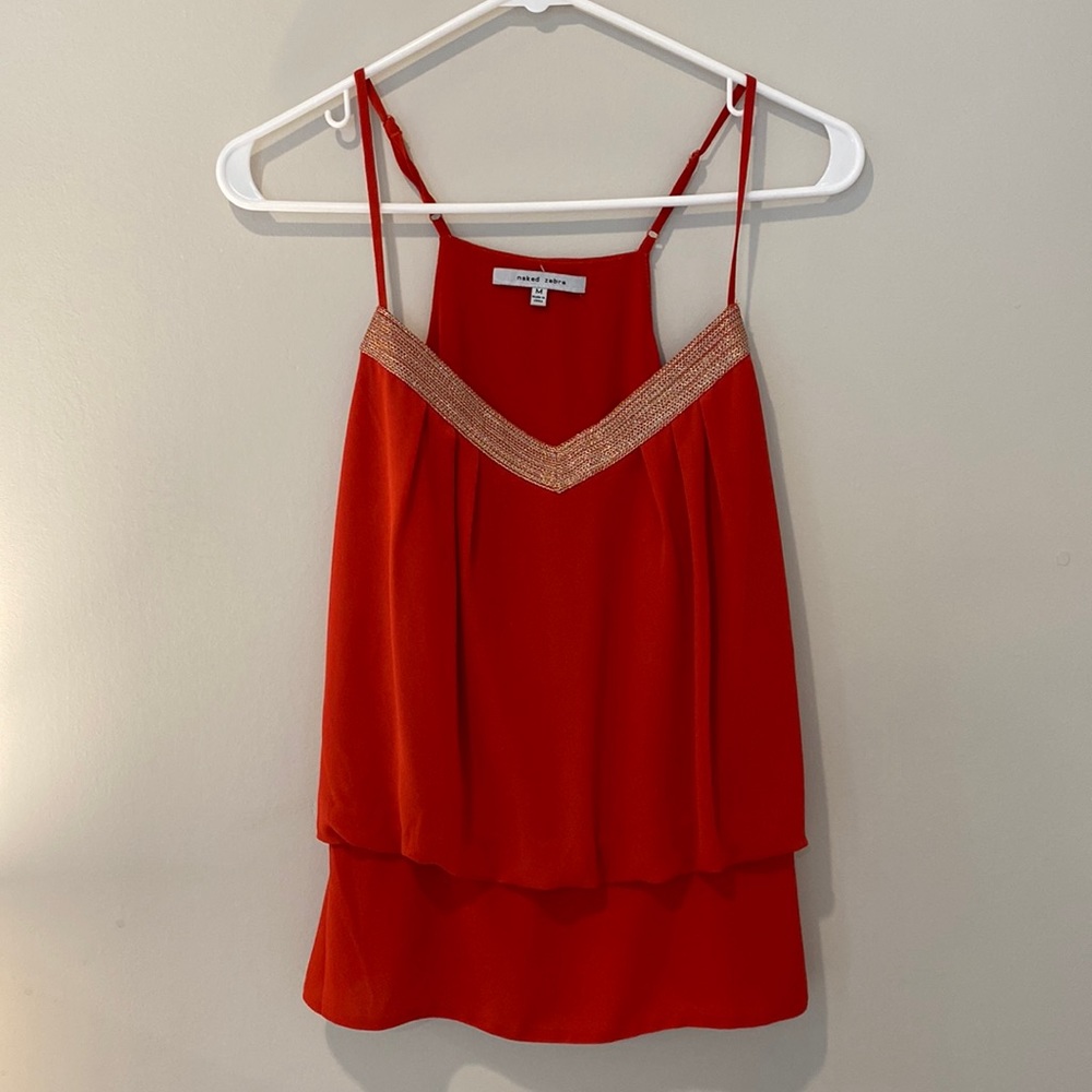 Red Sparkly Tank Top